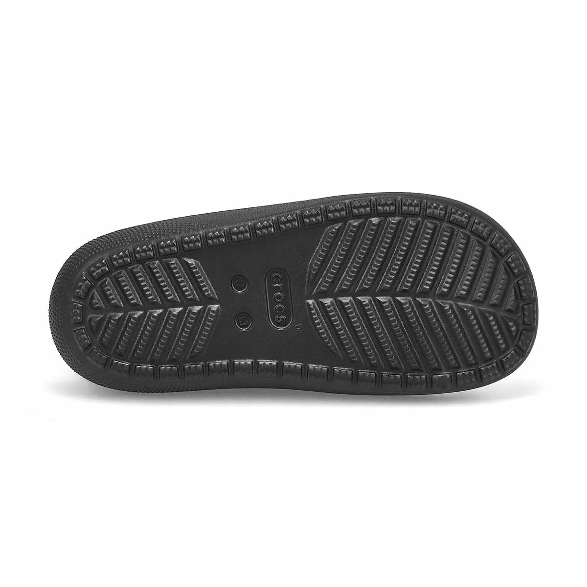 Cheap Crocs, Kids'  Classic Slide Sandal - Black 0123