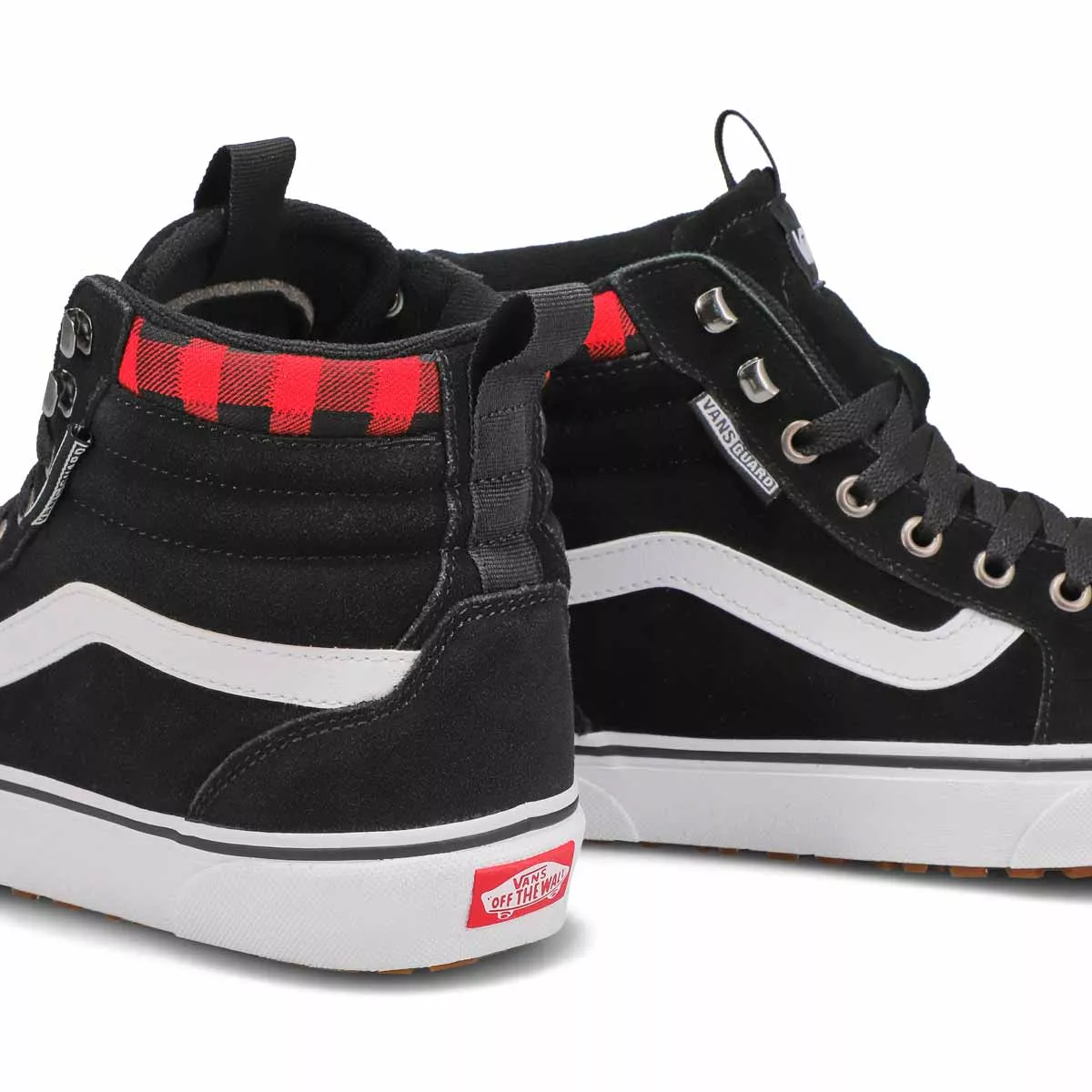 Affordable Vans, Men's Filmore Hi Vansguard Sneaker - Black Red 0113