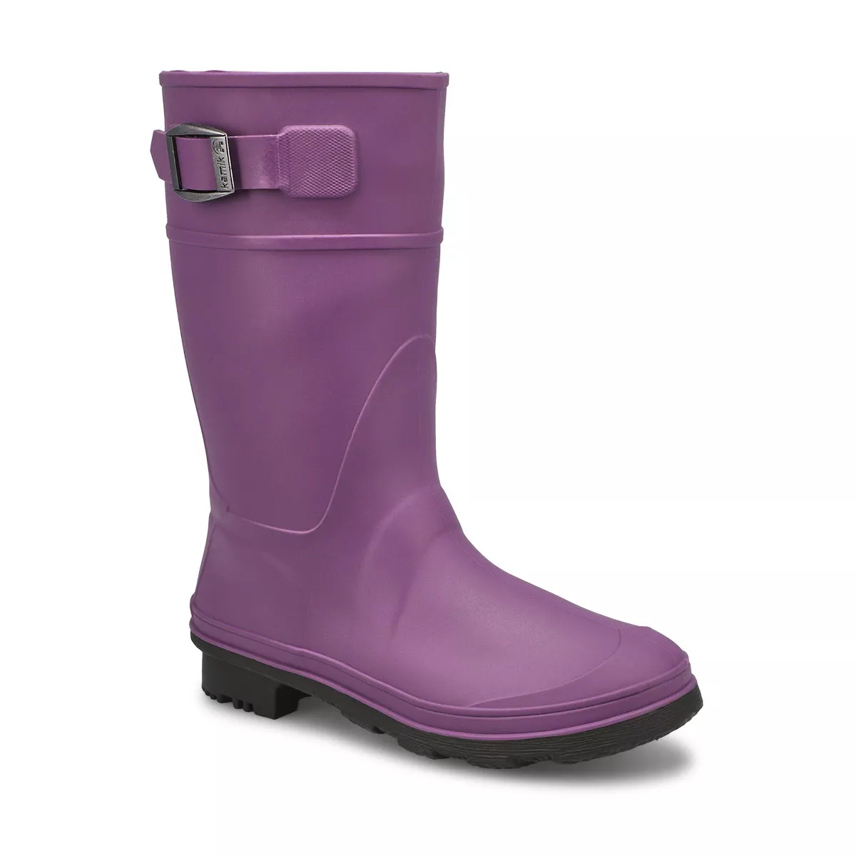 Affordable Kamik, Girls' Raindrops Waterproof Rain Boot - Eggplant 0129