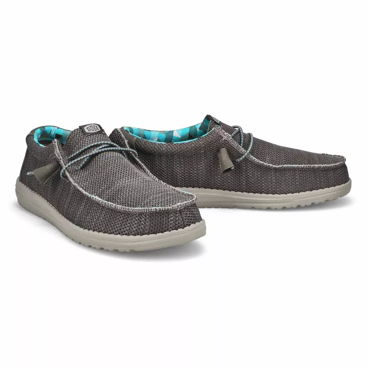 Affordable Heydude, Men's Wally Sox Casual Shoe - Charcoal 0122