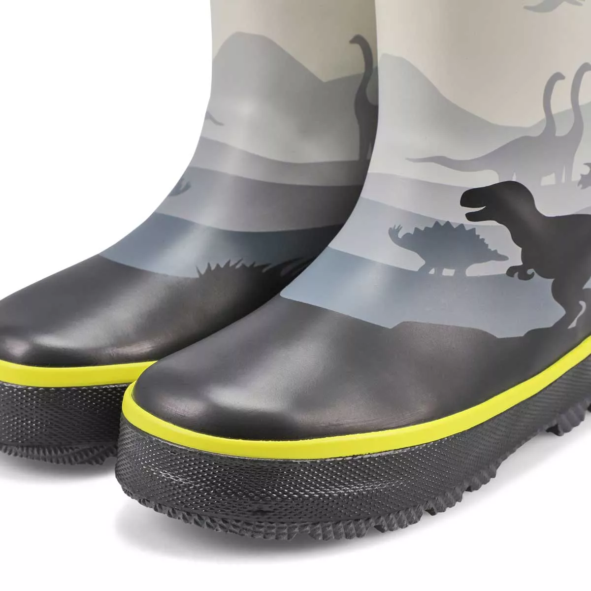 Cheap Kamik, Botte de pluie imperméable DINO, gris, tout-petits 0114