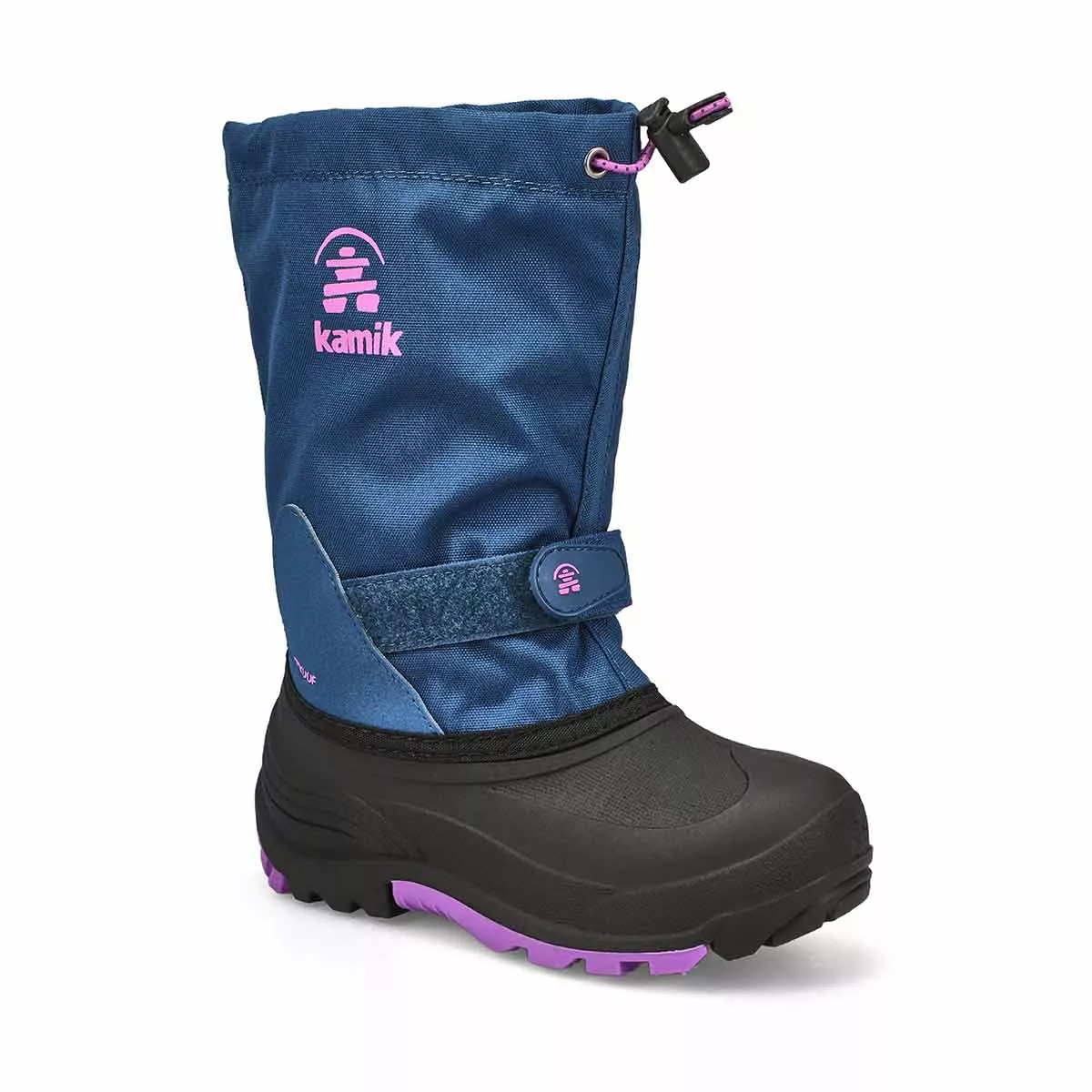 Kamik, Kids' Waterbug 5 Waterproof Winter Boot - Light Navy Purple 0129