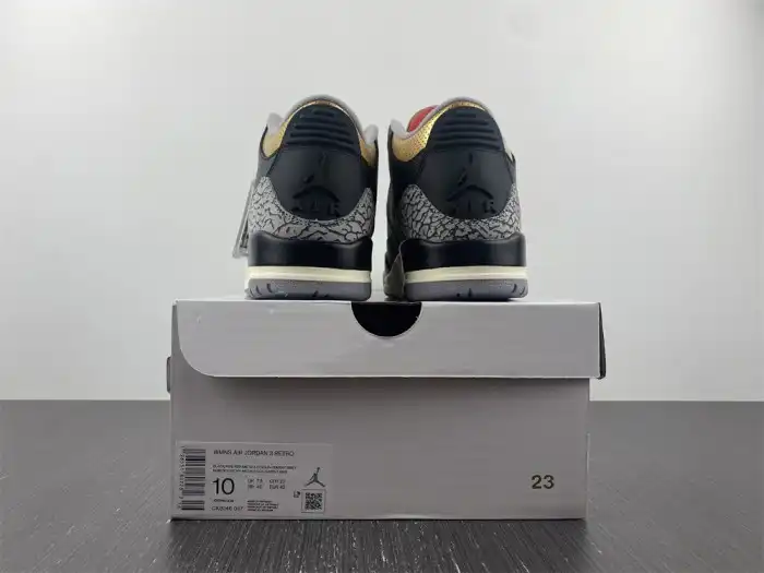 Cheap Air Jordan 3 WMNS Black Gold CK9246-067 0128