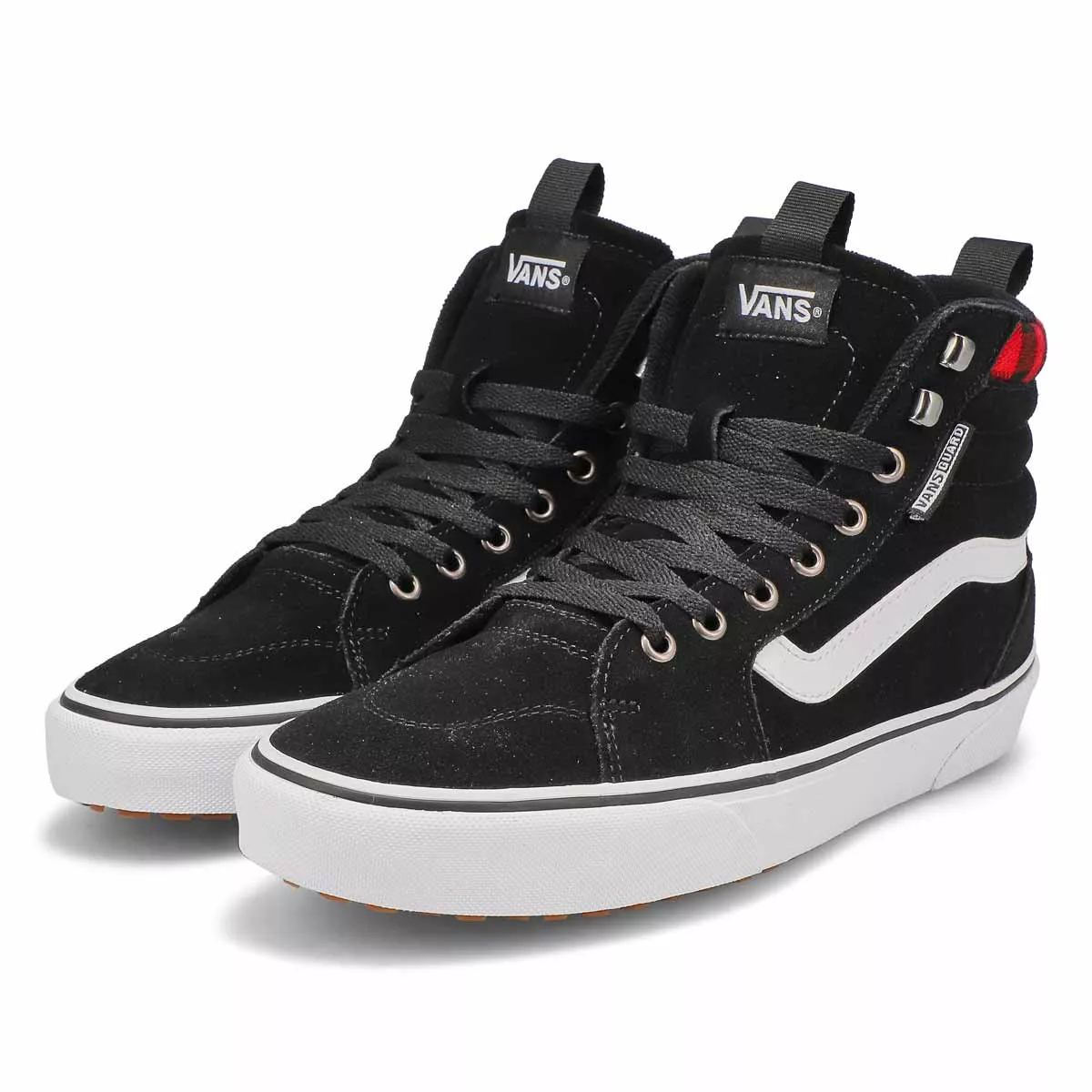 Affordable Vans, Men's Filmore Hi Vansguard Sneaker - Black Red 0113