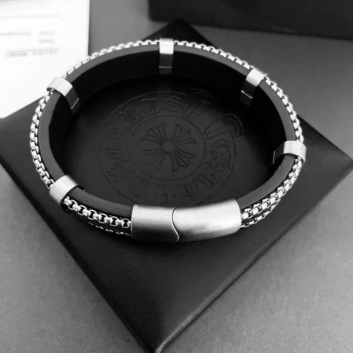 Affordable Chrome He@rts Bracelet 0117