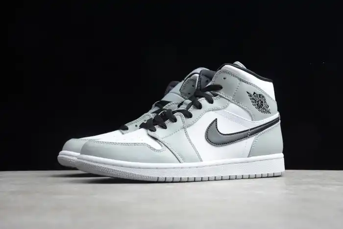 Affordable AIR Jordan 1 Mid Light Smoke Grey 554724-092 0130