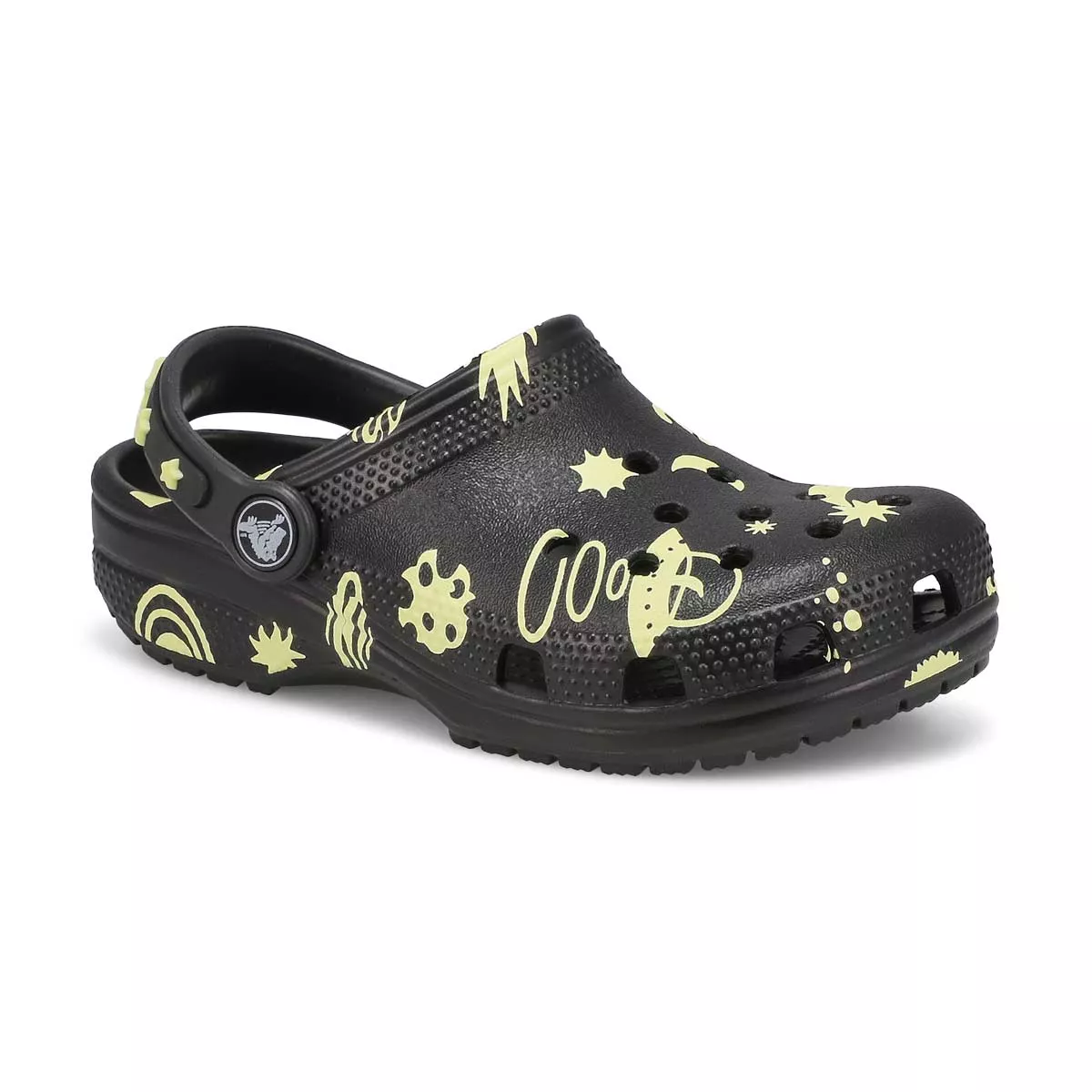 Affordable Crocs, Sabot de confort CLASSIC GLOW SPACE EVA, noir, enfants 0131