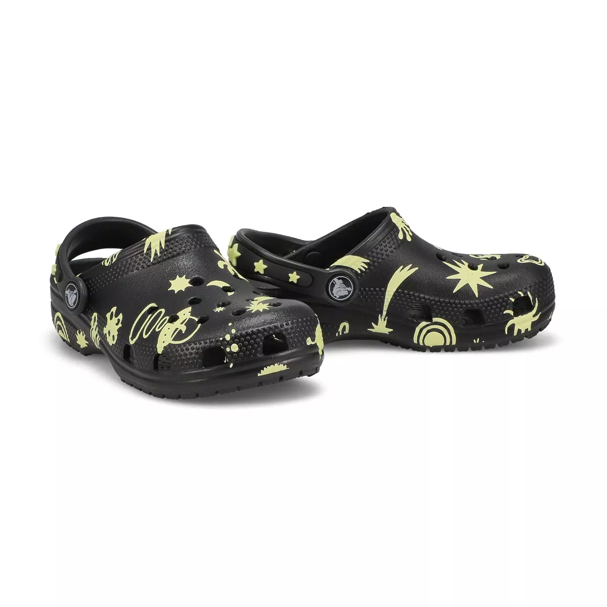 Affordable Crocs, Sabot de confort CLASSIC GLOW SPACE EVA, noir, enfants 0131