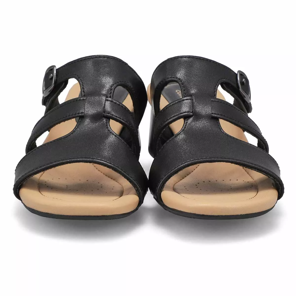 Cheap Clarks, Women's Desirae Palm Casual Sandal - Black 0119