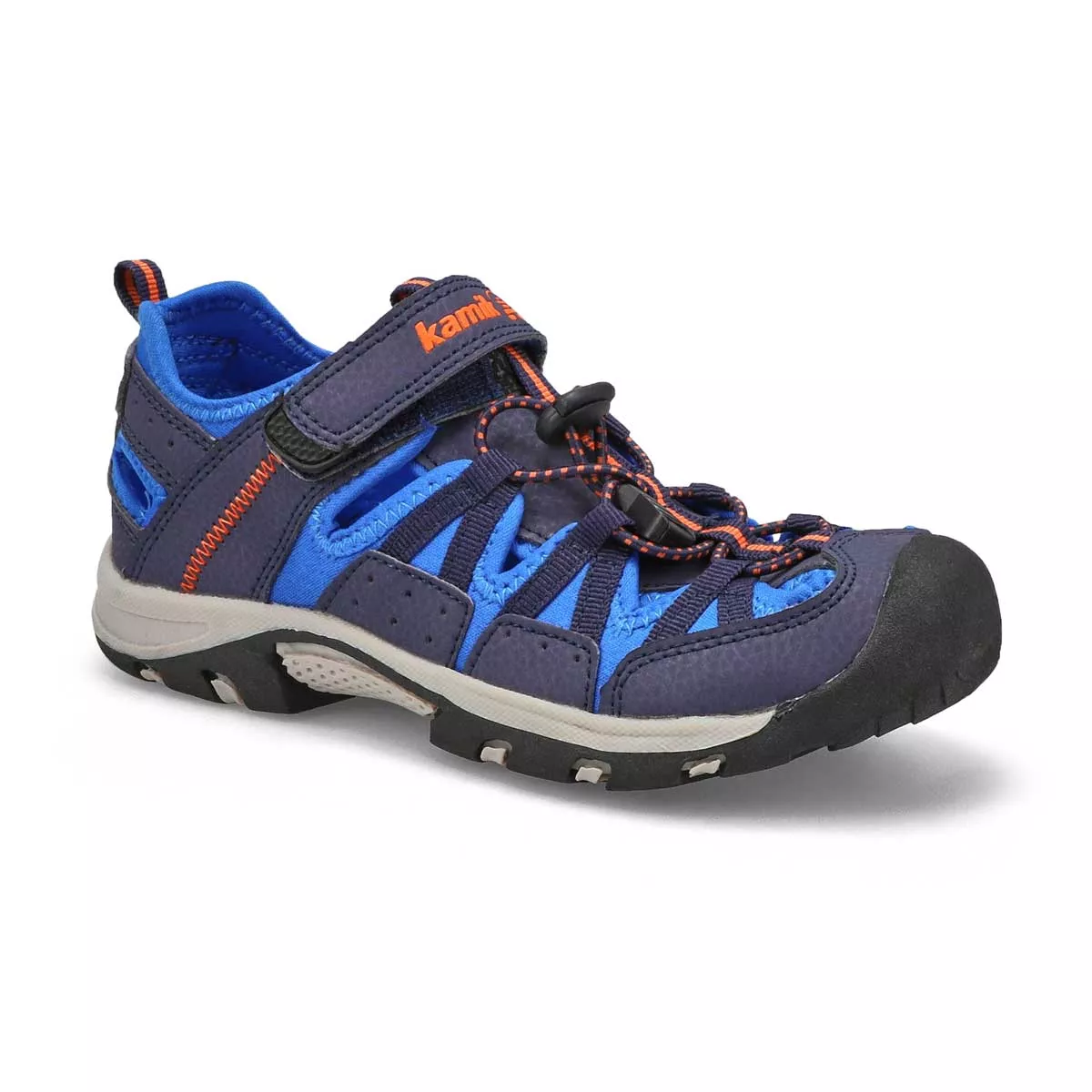 Kamik, Boys' Wildcat Fisherman Sandal - Navy 0114