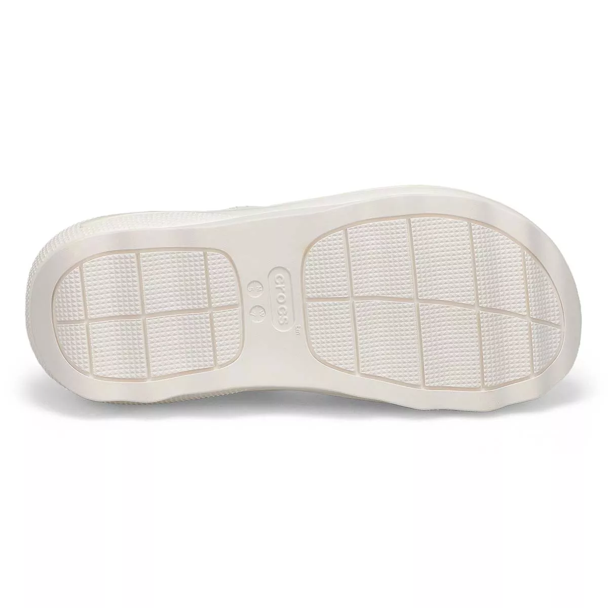 Affordable Crocs, Sandale à plateforme MEGA CRUSH TRIPLE STRAP, craie, femmes 0131