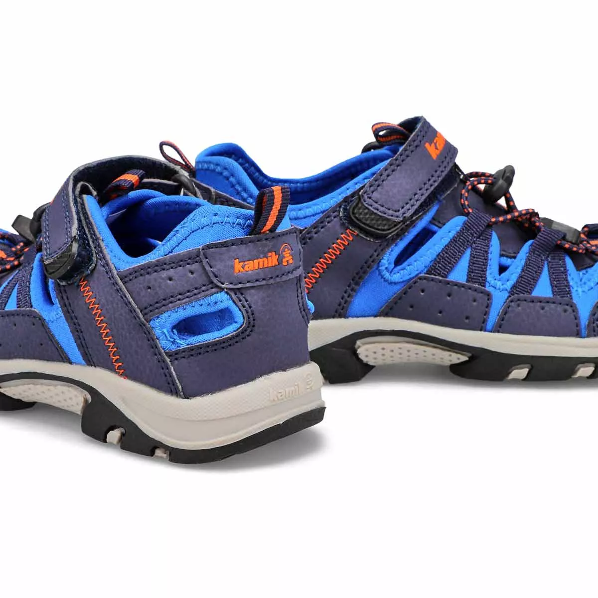 Affordable Kamik, Boys' Wildcat Fisherman Sandal - Navy 0114