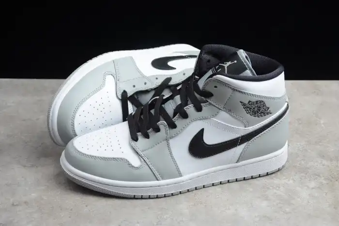 Affordable AIR Jordan 1 Mid Light Smoke Grey 554724-092 0130