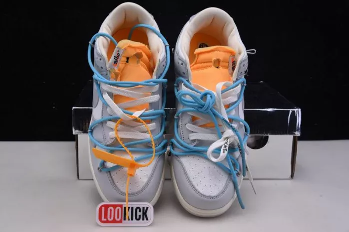 Cheap OFF-WHITE X NIKE SB DUNK LOW OW WHITE GREY BLUE DM1602-115 0113