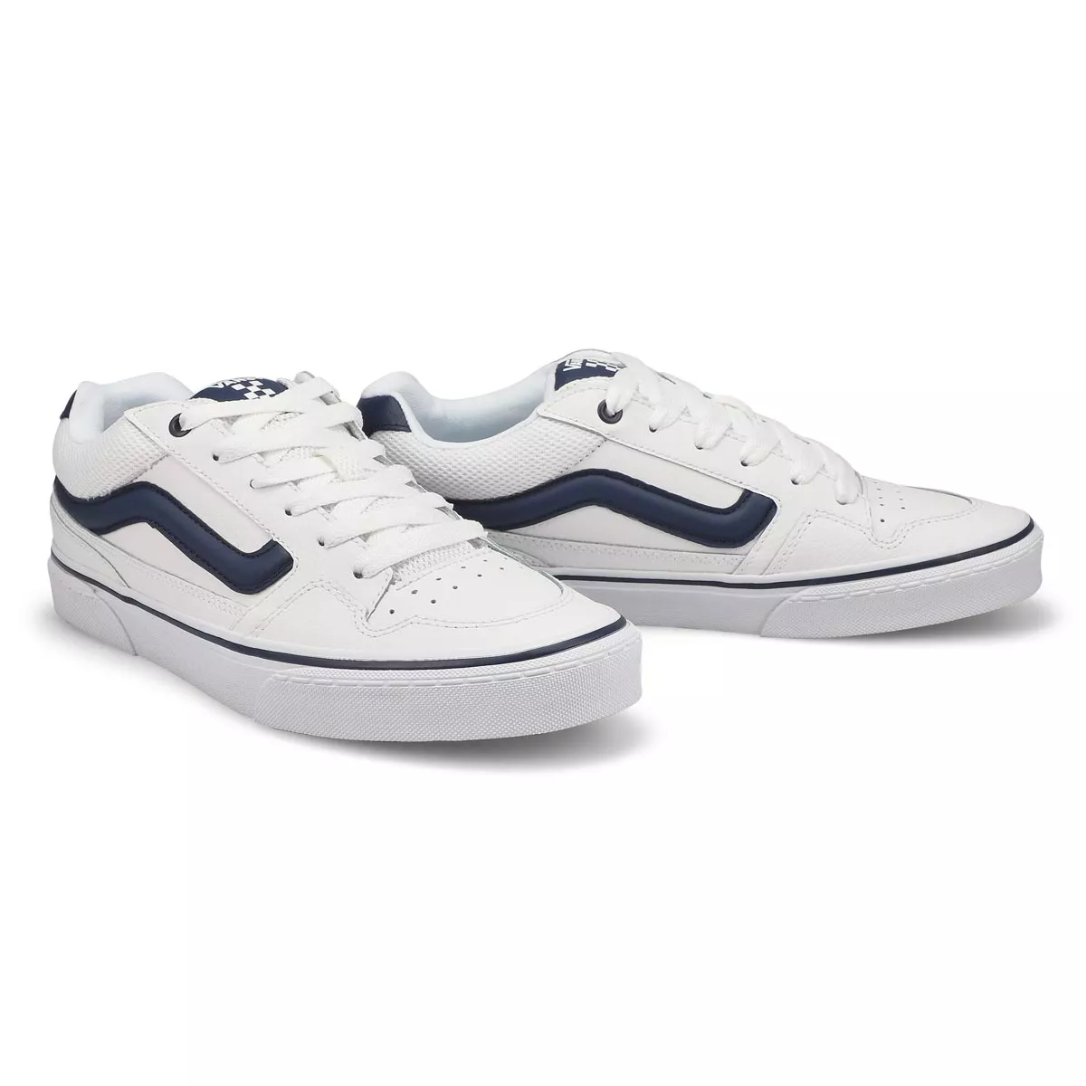 Cheap Vans, Men's Caldrone Sneaker - Blue White 0113