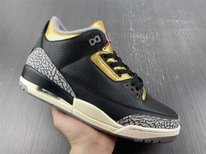 Cheap Air Jordan 3 WMNS Black Gold CK9246-067 0128