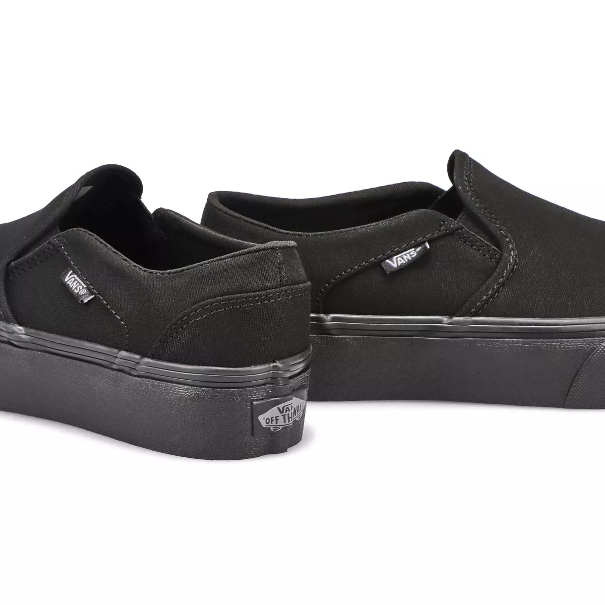 Cheap Vans, Baskets à enfiler ASHER PLATFORM, noir noir, femmes 0113