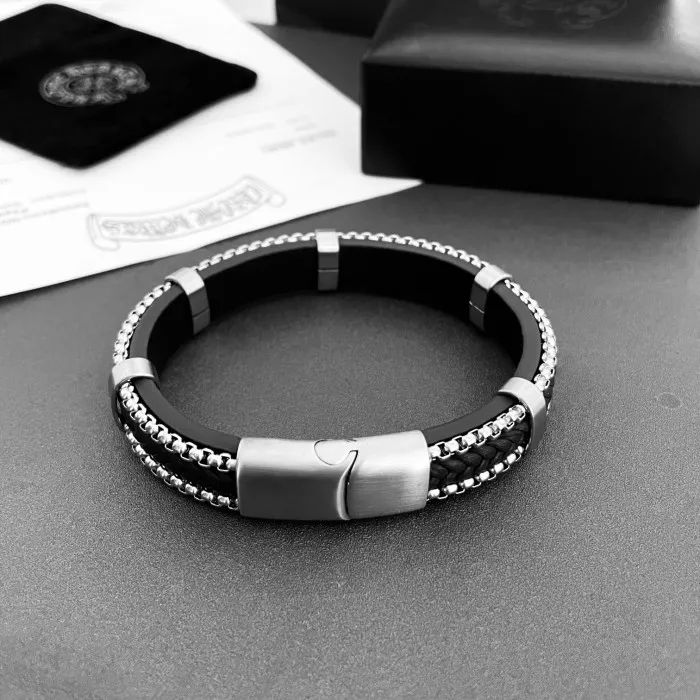 Affordable Chrome He@rts Bracelet 0117