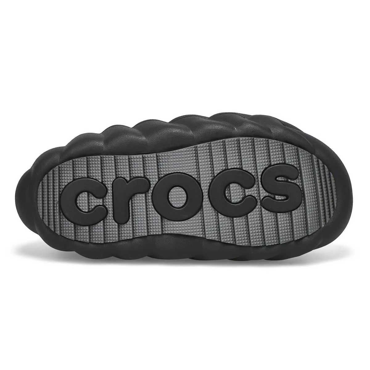 Cheap Crocs, Women's Overpuff Moc Comfort Clog - Black Black 0131