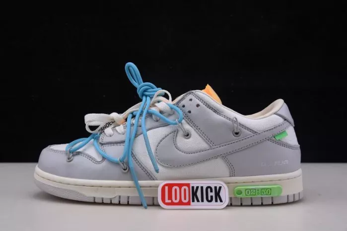 OFF-WHITE X NIKE SB DUNK LOW OW WHITE GREY BLUE DM1602-115 0113