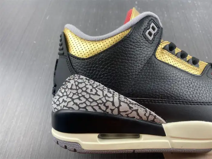 Cheap Air Jordan 3 WMNS Black Gold CK9246-067 0128