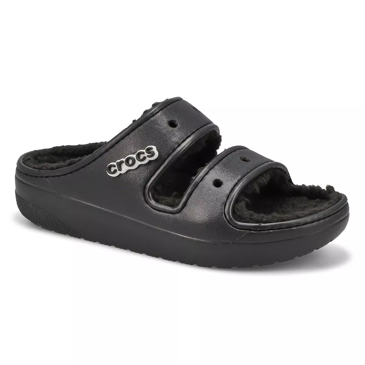 Cheap Crocs, Sandale CLASSIC COZZZY, noir, femmes 0123