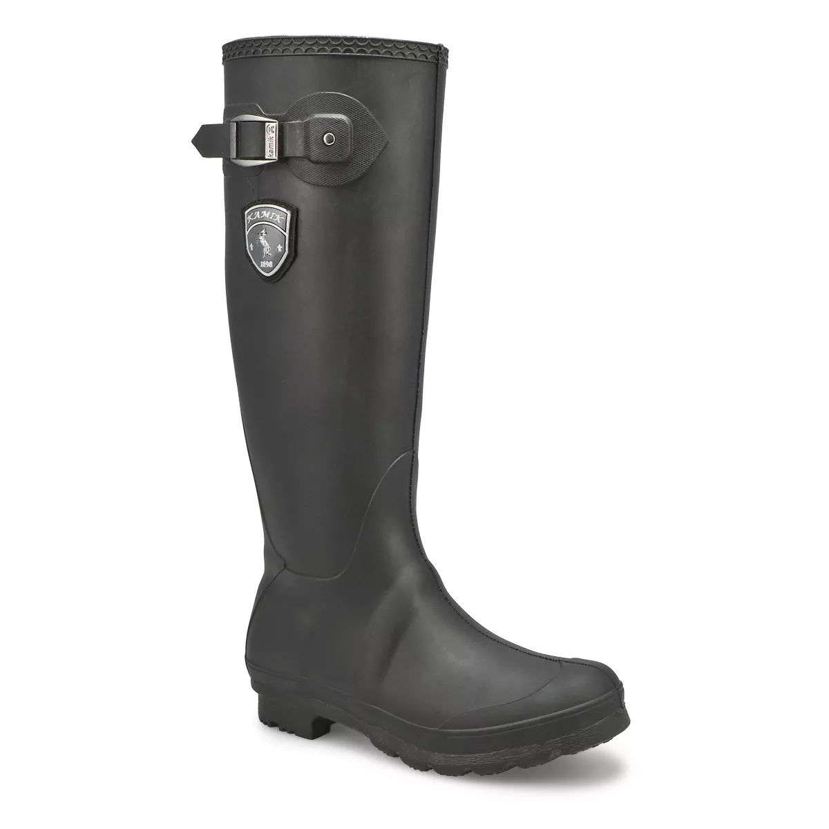 Affordable Kamik, Women's Jennifer Side Buckle Rain Boot - Black 0129