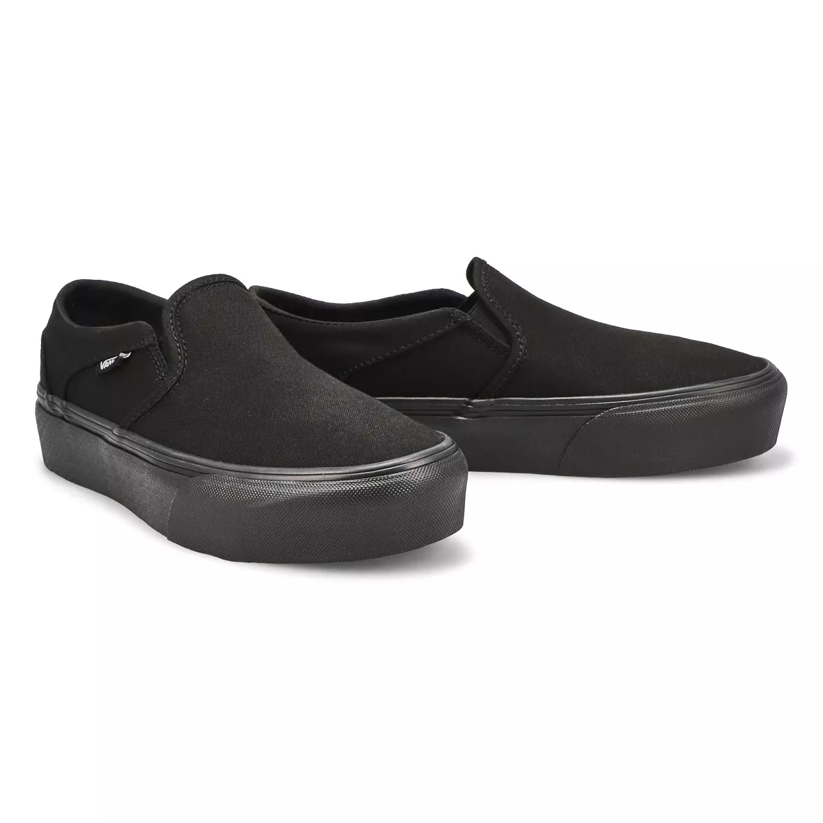 Cheap Vans, Baskets à enfiler ASHER PLATFORM, noir noir, femmes 0113