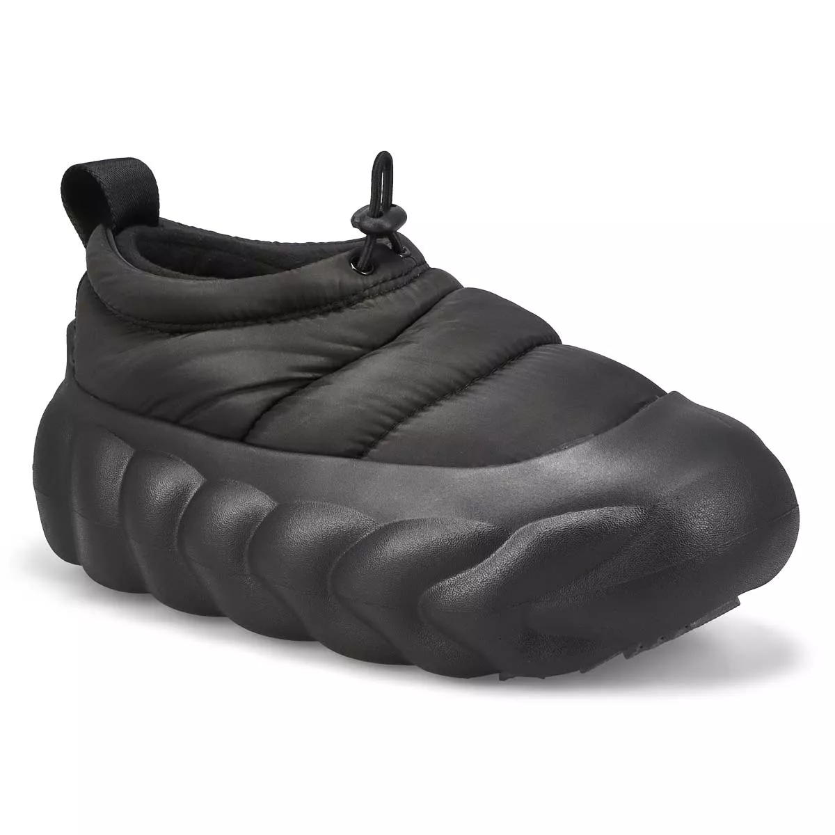 Crocs, Women's Overpuff Moc Comfort Clog - Black Black 0131