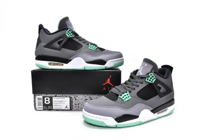 Cheap Air Jordan 4 Retro Green Glow 308497-033 0128