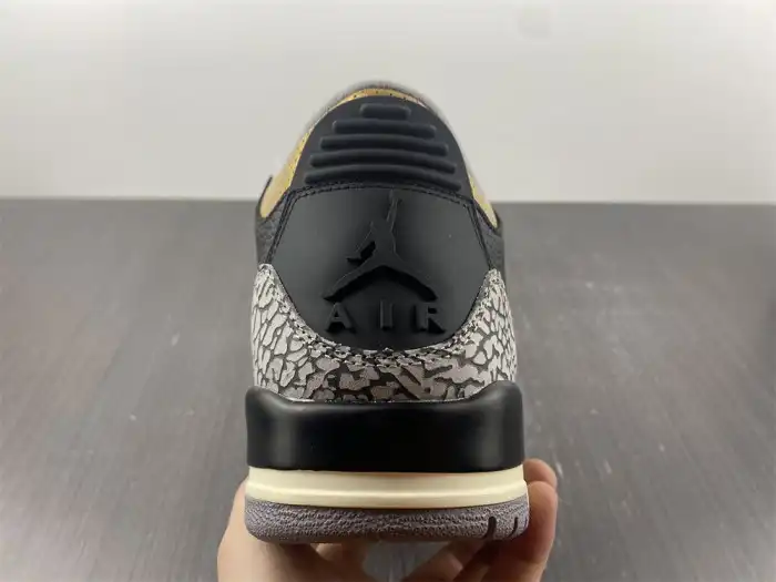 Cheap Air Jordan 3 WMNS Black Gold CK9246-067 0128