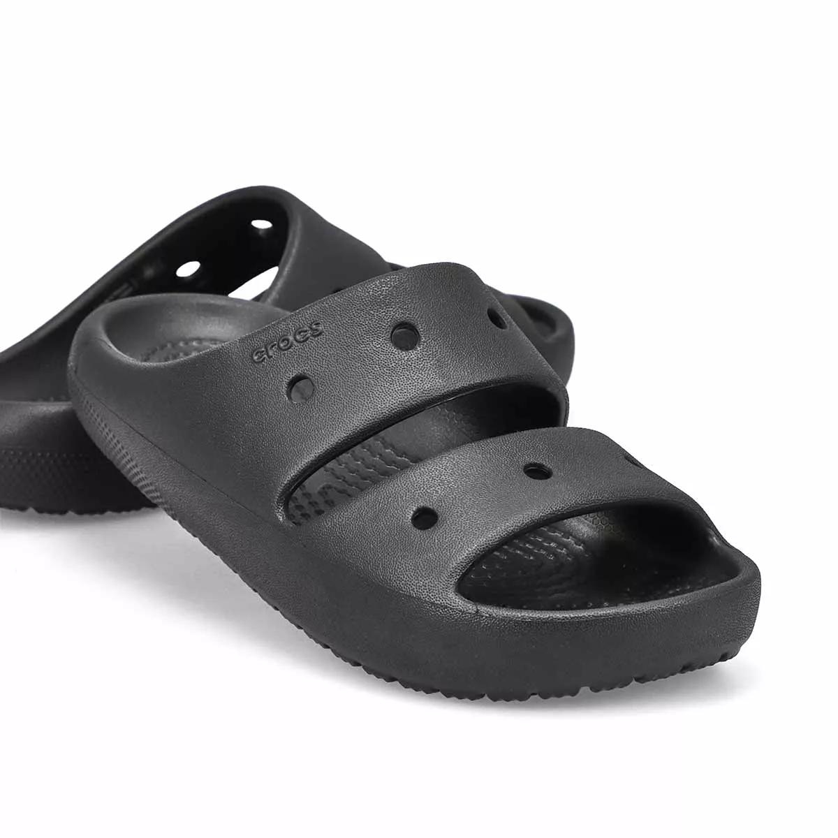 Cheap Crocs, Kids'  Classic Slide Sandal - Black 0123