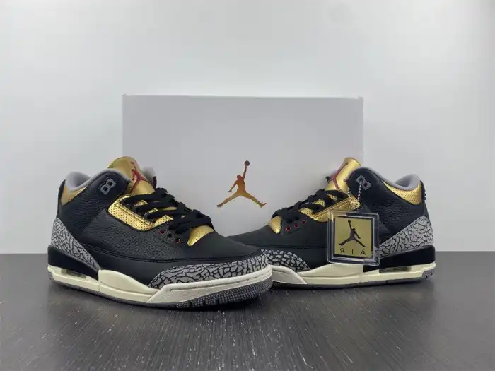 Cheap Air Jordan 3 WMNS Black Gold CK9246-067 0128