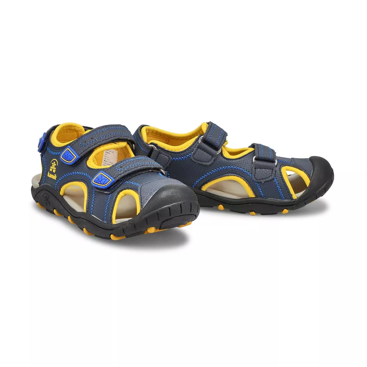 Cheap Kamik, Boys' SeaTurtle 2 Closed Toe Sandal - Navy Yellow 0127