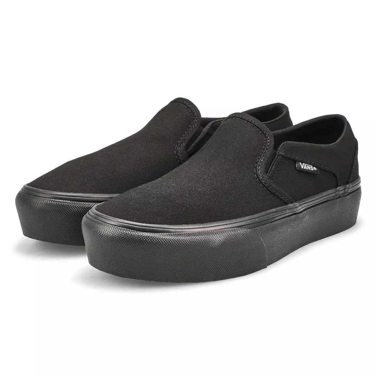 Cheap Vans, Baskets à enfiler ASHER PLATFORM, noir noir, femmes 0113