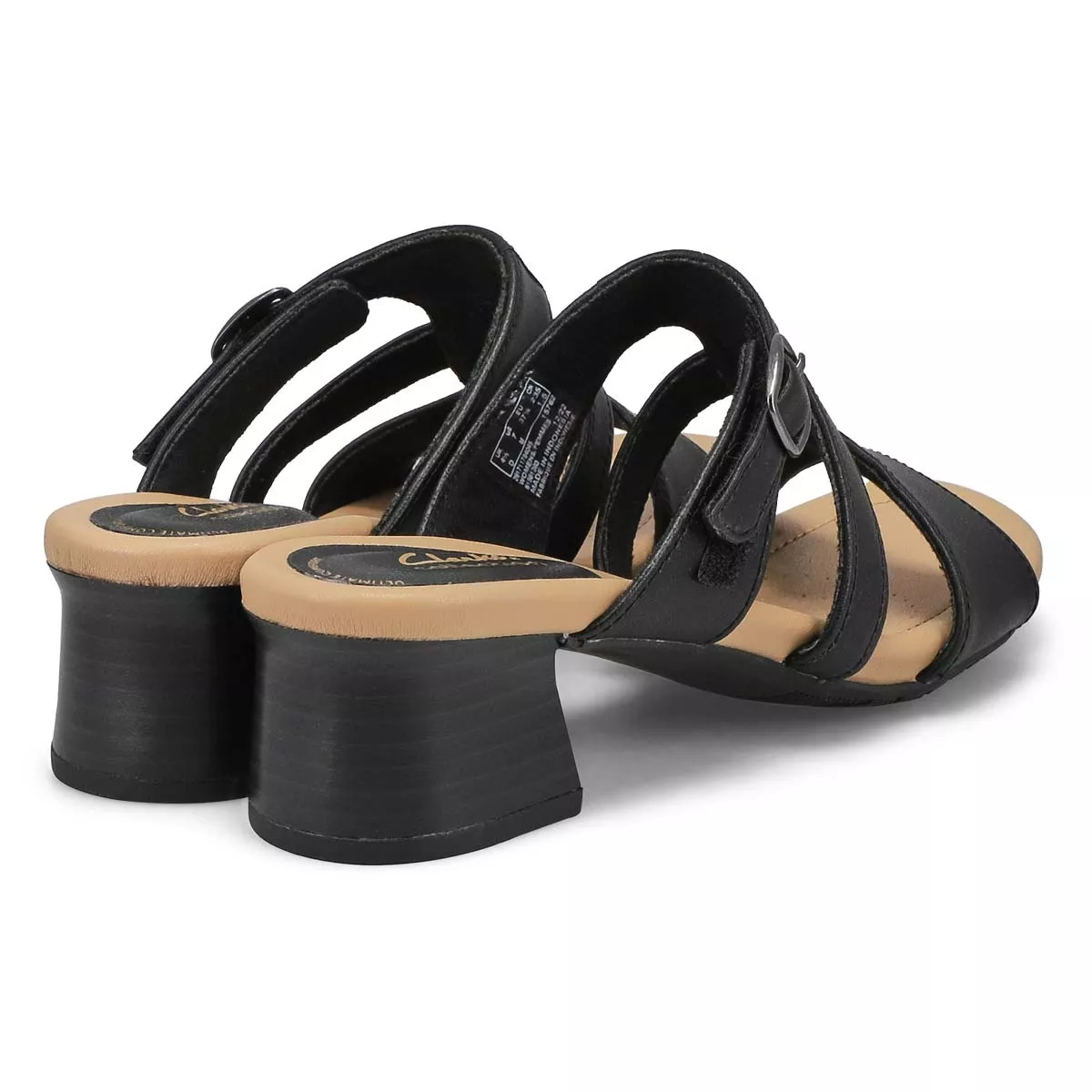 Cheap Clarks, Women's Desirae Palm Casual Sandal - Black 0119